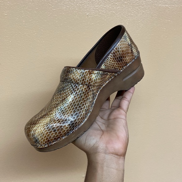 Sanita Snakeskin Danish Clogs - Picture 9 of 17